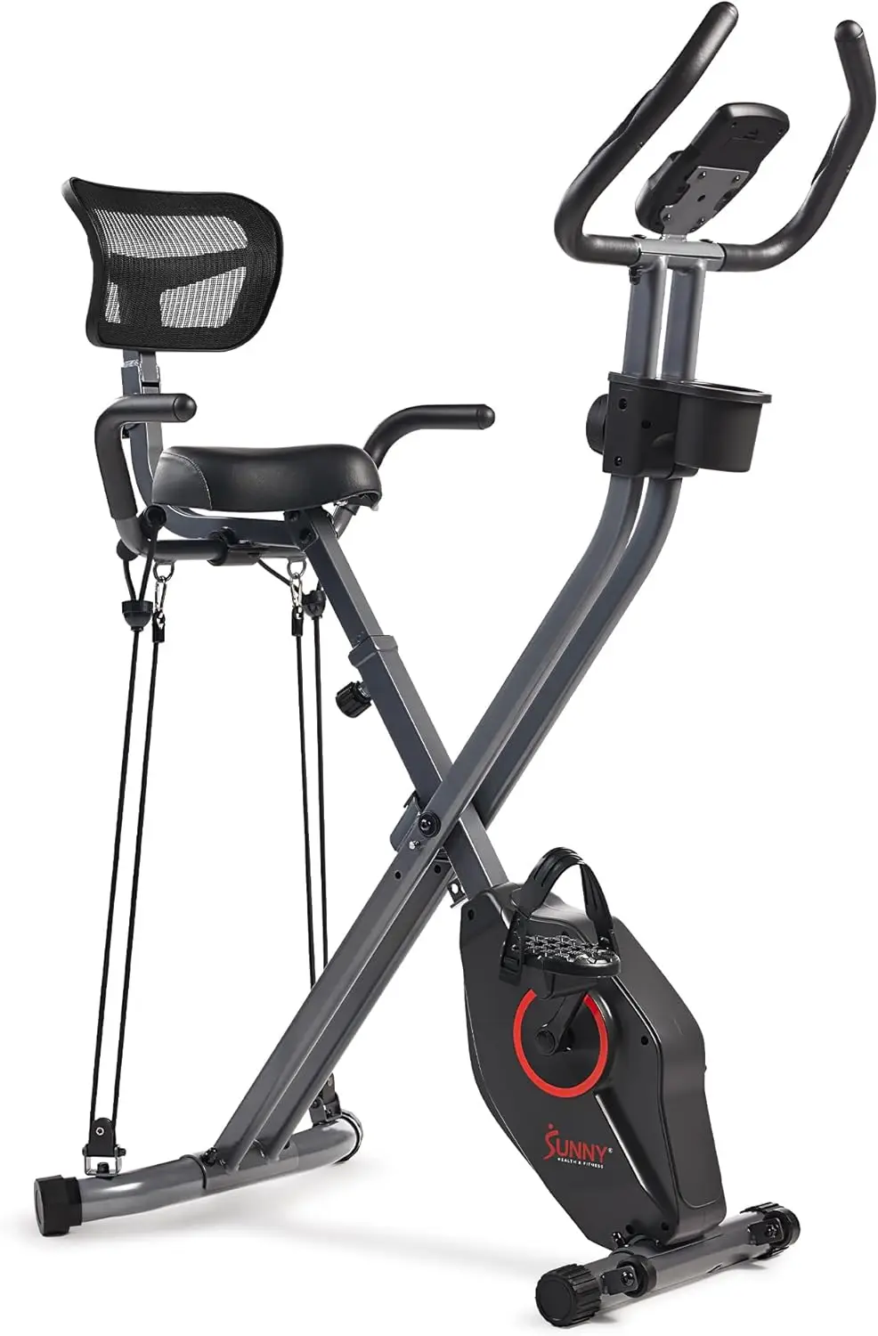 

Health & Fitness Foldable Magnetic Stationary Exercise X-Bike Pro, 300 LB Capacity, Low-Impact, 14-Level Resistance, Ergon