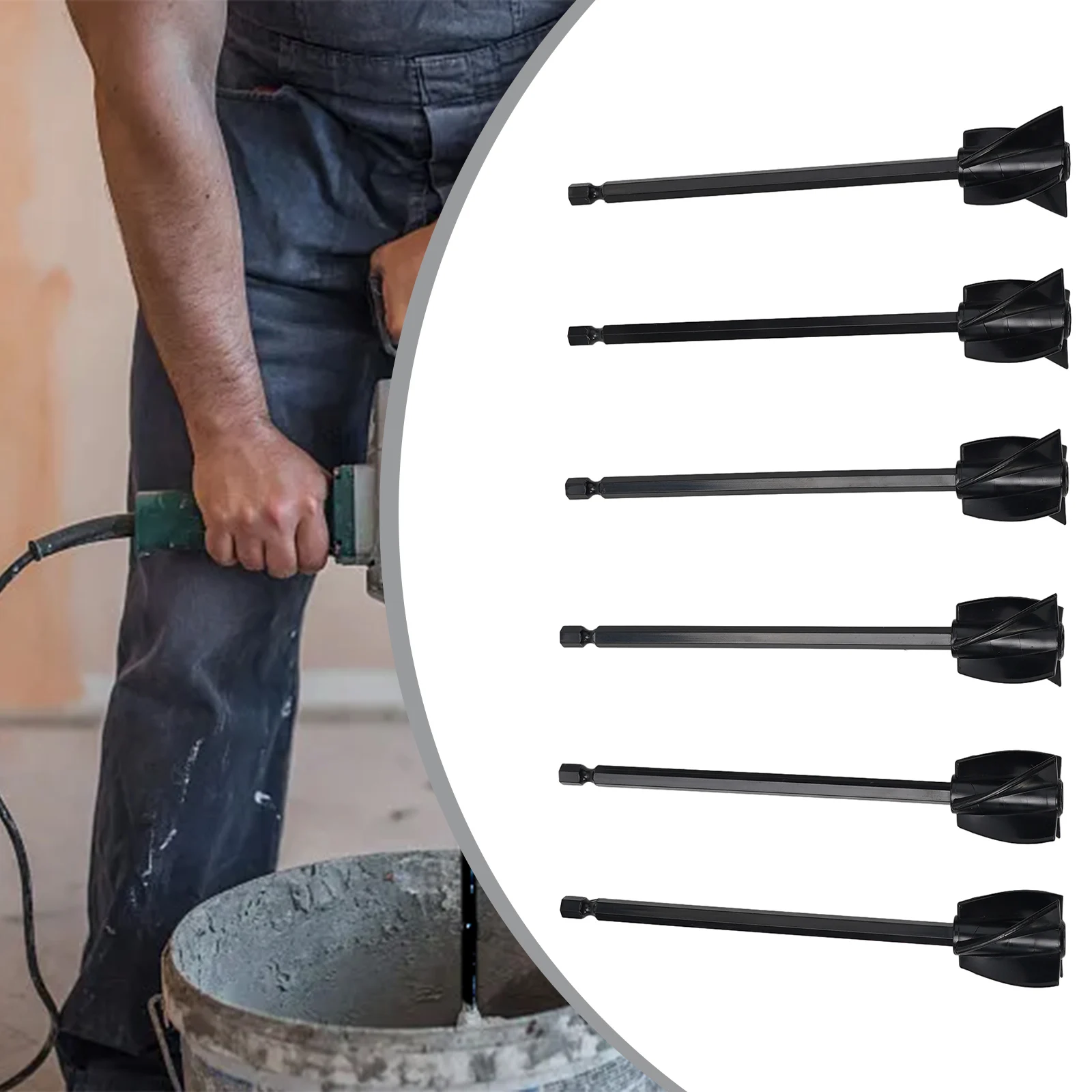 Power Tools Drill Whisk 16.5*3.5cm 6PCS Epoxy Mixer Four-leaf Spiral Mixer Attachment Resin Reusable High Quality