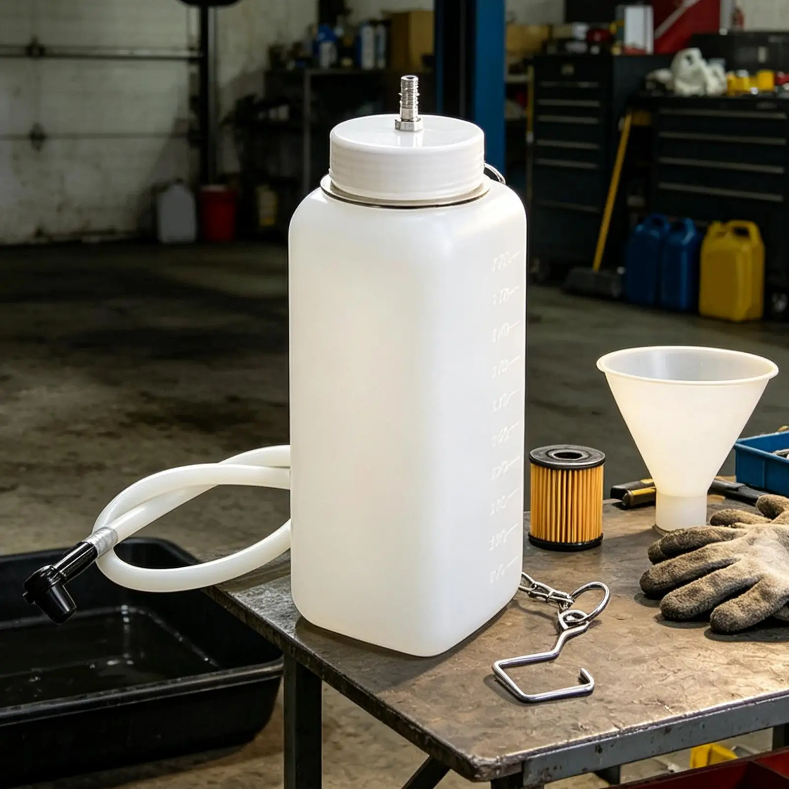 Brake Bleeder Bottle 1000ml Leak-Proof Oil-Resistant Automotive Tool Automotive Brake Bleeder Kit For Vehicles Sedan Pickup