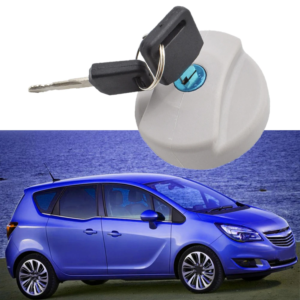 1pc White Car Fuel Gas Tank Cap With Key 93224461 for Vauxhall Opel Vectra B Diesel & Petrol 1995 1996 1997 1998 1999 2000 2001