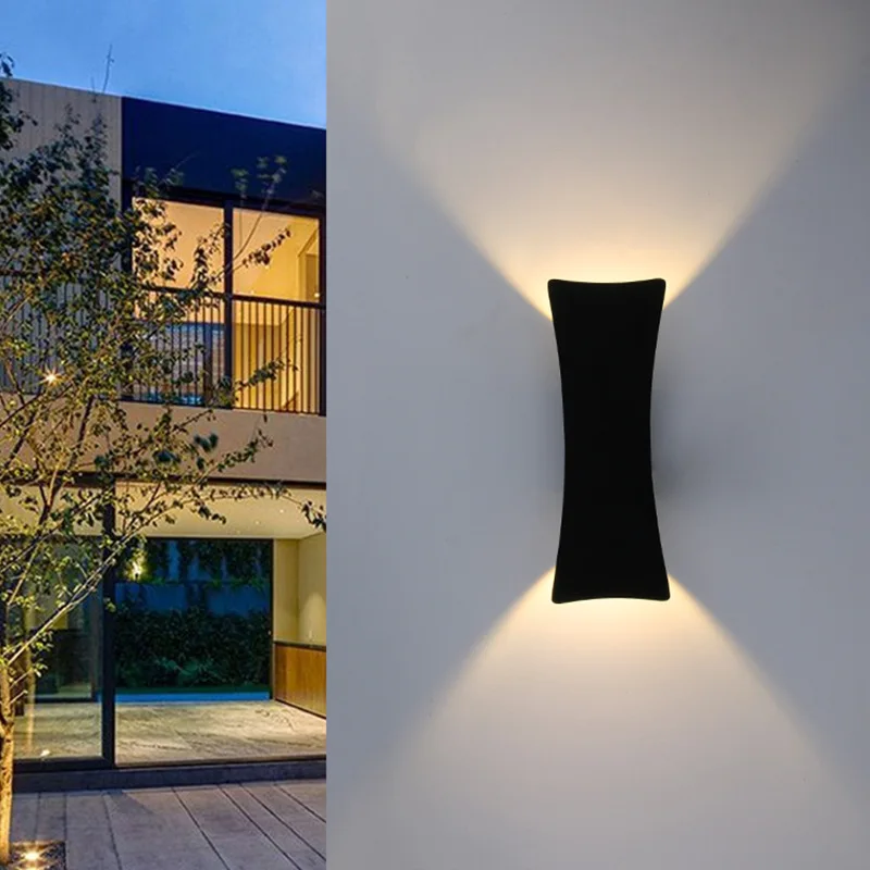 Roukeymi LED Wall Light IP65 Outdoor Waterproof Garden WallLamp Indoor Corridor Bedroom Living Room Decoration Lighting Aluminum