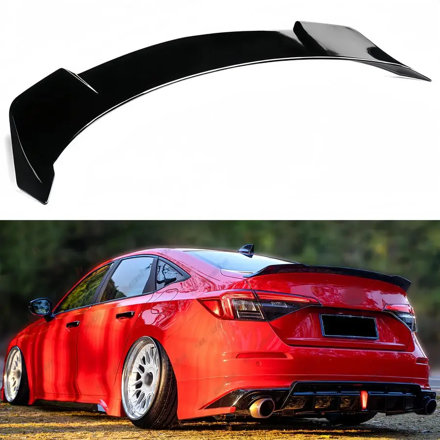 

Спойлер багажника, совместимый с Honda Civic Sedan 20222025, спойлер «утконос» в стиле YF, подходит для 4 дверей 2225, спойлер с высоким ударом, крыло