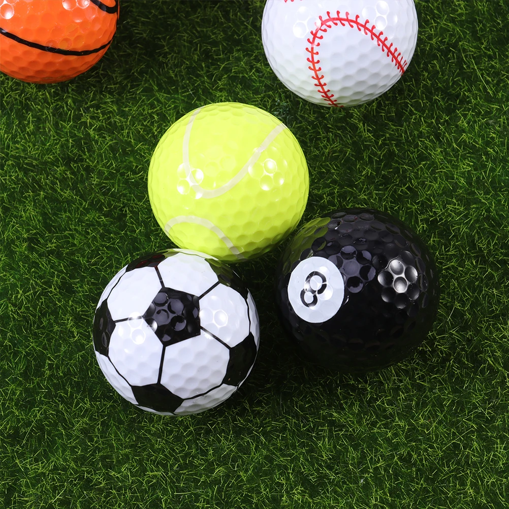5 قطع من كرات التدريب خفيفة الوزن لممارسة الجولف في الهواء الطلق وممارسة التأرجح الداخلي وتساعد على التدريب الرياضي ومنافسة كرات الجولف