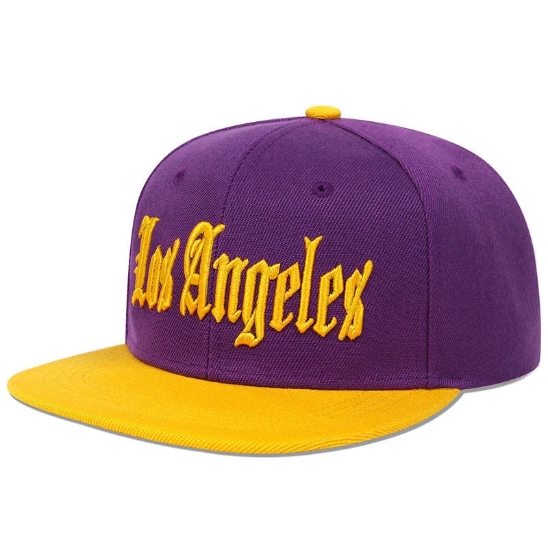 Unisex-Hip-Hop-Hüte mit Los-Angeles-Stickerei, für Frühling und Herbst, verstellbare, lässige Snapback-Baseballkappen, Sonnenschutzhut für den Außenbereich – Detail 3