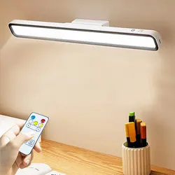 Lámpara de escritorio LED recargable por USB, luz de mesa de atenuación continua, lámpara colgante magnética, lámpara de noche para dormitorio, lámparas de mesa de lectura