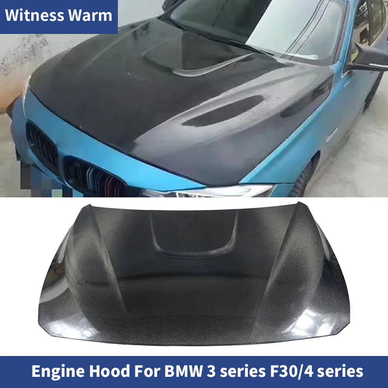 Carbon Fiber Car Front Hood Bonnet Cover for Bmw F30 F32 M4 Style Engine Cover Car Body Kit 12-18