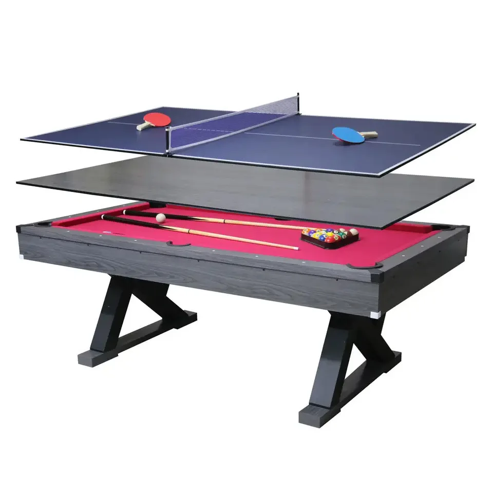 Custom Factory New 3-in-1 Multi-Functional Indoor Sports Table Billiard Table Tennis Conference-All
