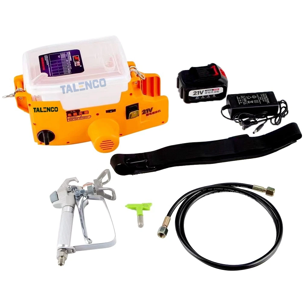 Bürstenlose Hochdruck-Airless-Spritzmaschine, Rucksack-Spritzpistole, Rucksack, Lithium-Batterie, Lade-Wandmalmaschine