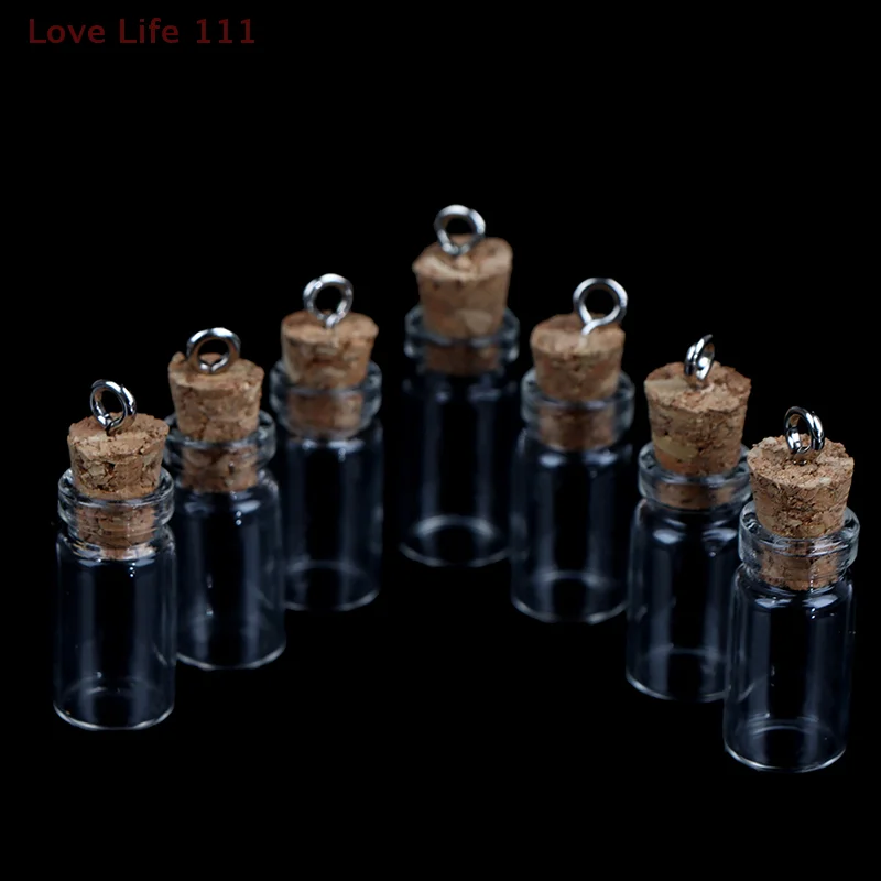 

Новинка, 10 шт., мини-стеклянные бутылки, маленькие флаконы, пробковые стеклянные банки, многофункциональное пробковое стекло, новое