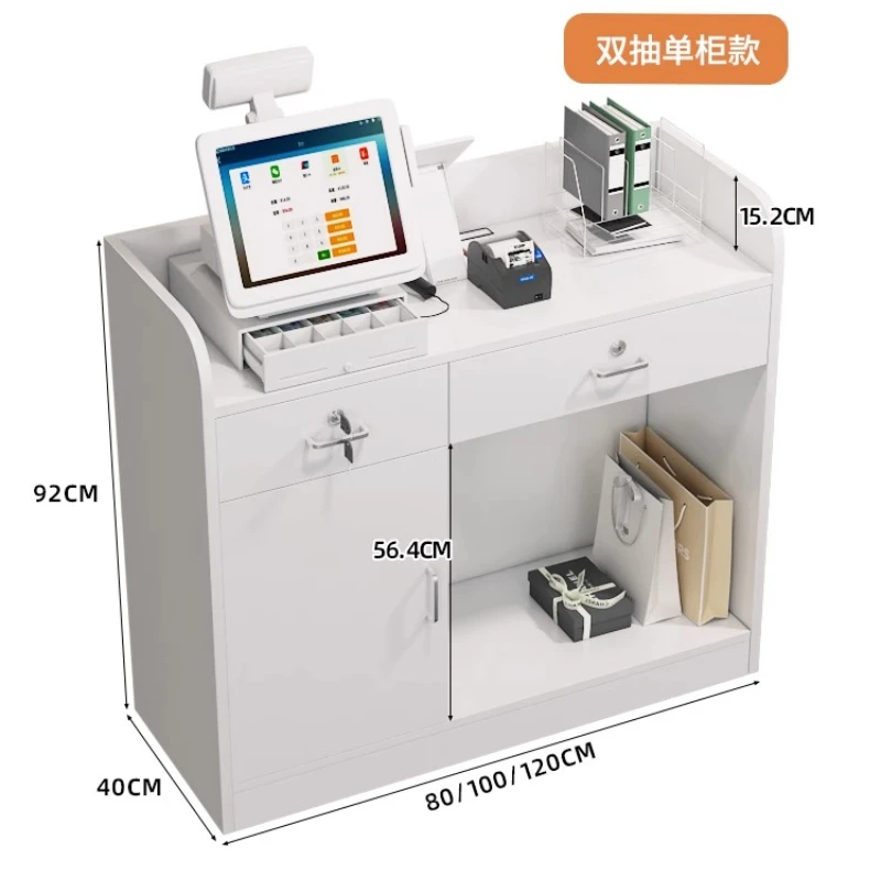 طاولة استقبال فاخرة لصالونات التجميل ومكتب الاستقبال وطاولات المدخل ومكتب أمين الصندوق وطاولة المتجر الحديثة #5