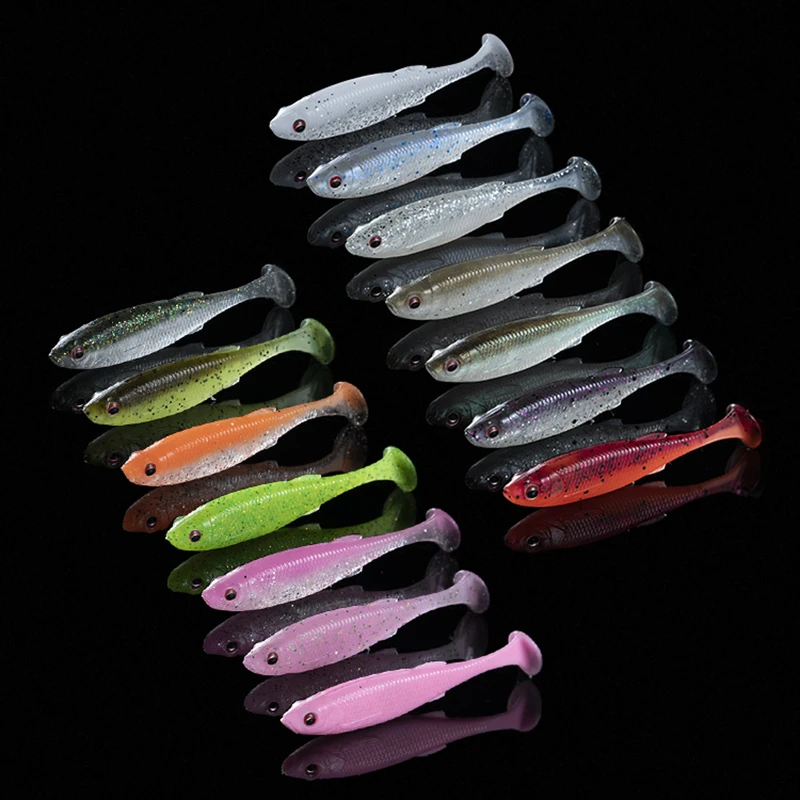 7 sztuk/9 sztuk FISHANT Xiaozhenyu 14 kolory symulacji ryby sinking przynęty miękkie 50.8mm-78.7mm Isca sztuczne Wobbler Fishing Lure