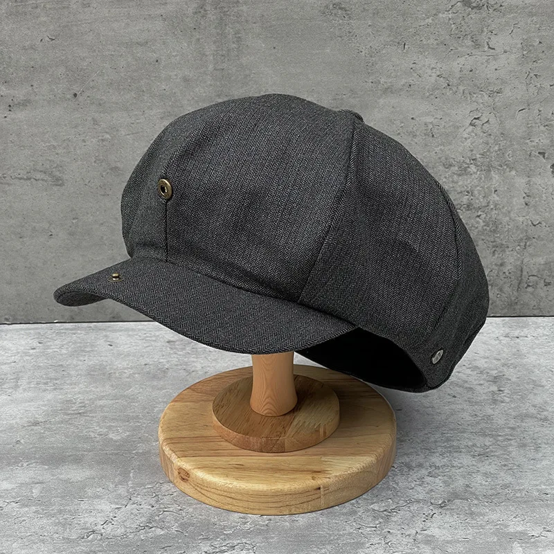 2023 Big Size Cotton Newsboy Caps Men Spring Summer Thin Breathable  Beret  Women Casual Hat Unisex Sweat Octagonal Hats 63CM