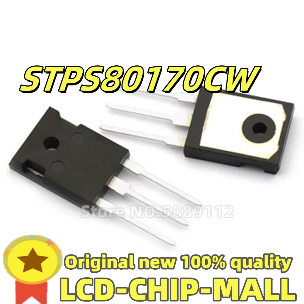 10PCS STPS80170CW STPS80170 S80170 TO247   IN STOCK