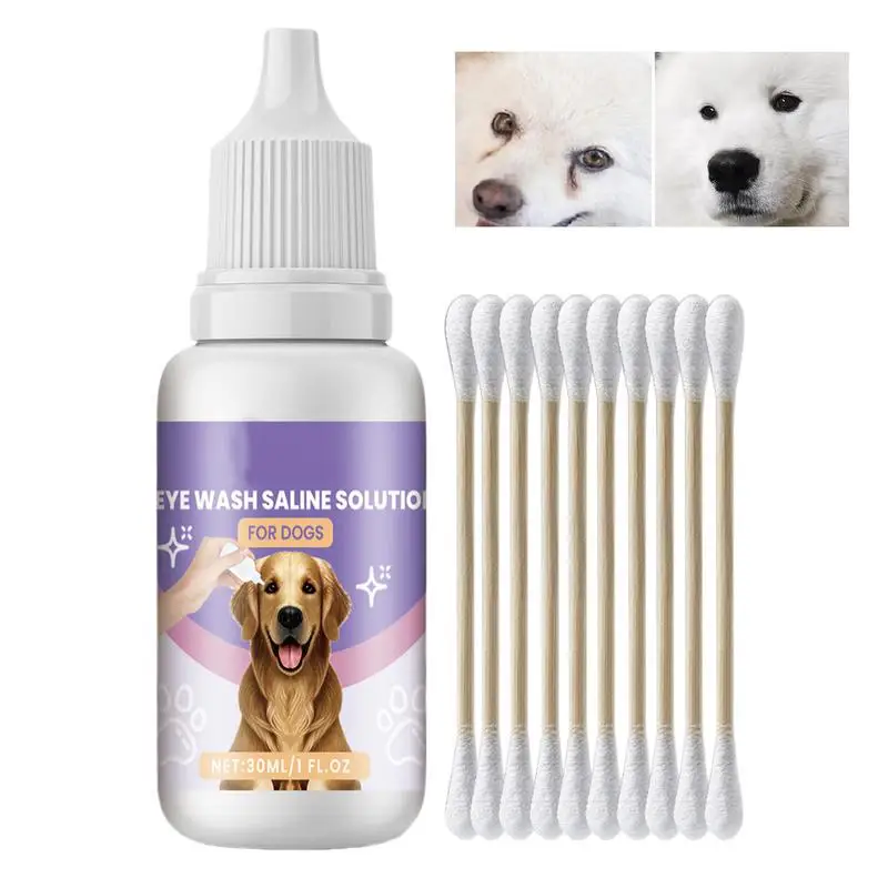 Pet Eye Drops Eye Drops For Dogs And Cats 30ml Gentle Formula Helps Reduce Irritation Prevent Tear Stains Safe For Pets