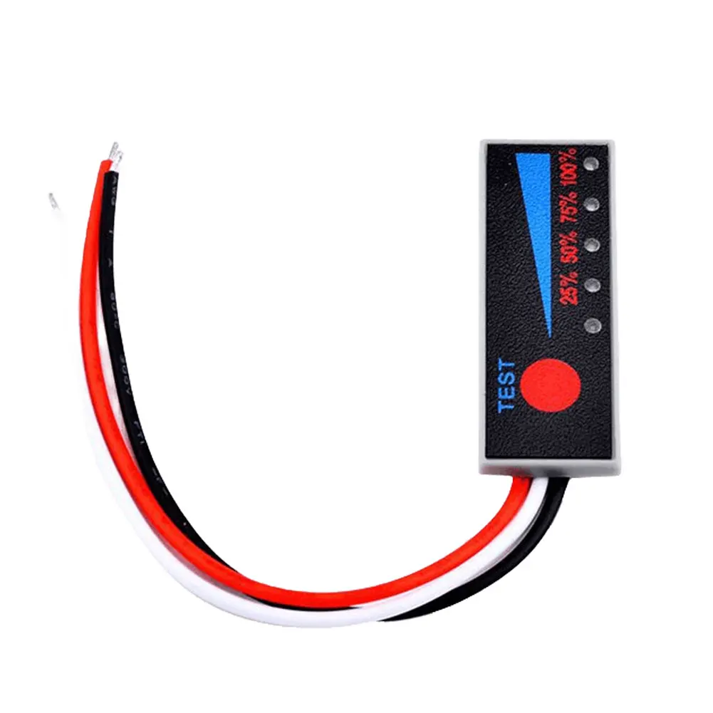 12V Lead Acid Battery Level Indicator Tester 1S 2S 3S 4S Capacity Voltage Meter Battery Capacity LED Display Power Indicator