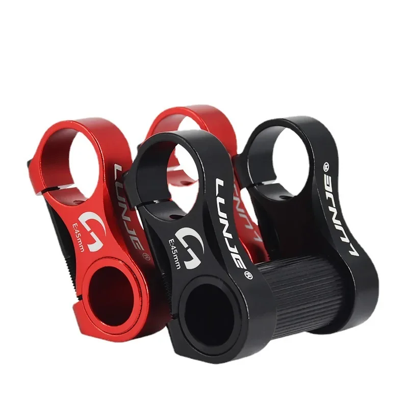 

CNC Folding Bike Double Stem 25.4mm Handlebar Stem Adjustable Aluminum Alloy Extension Stem Bicycle Accessories