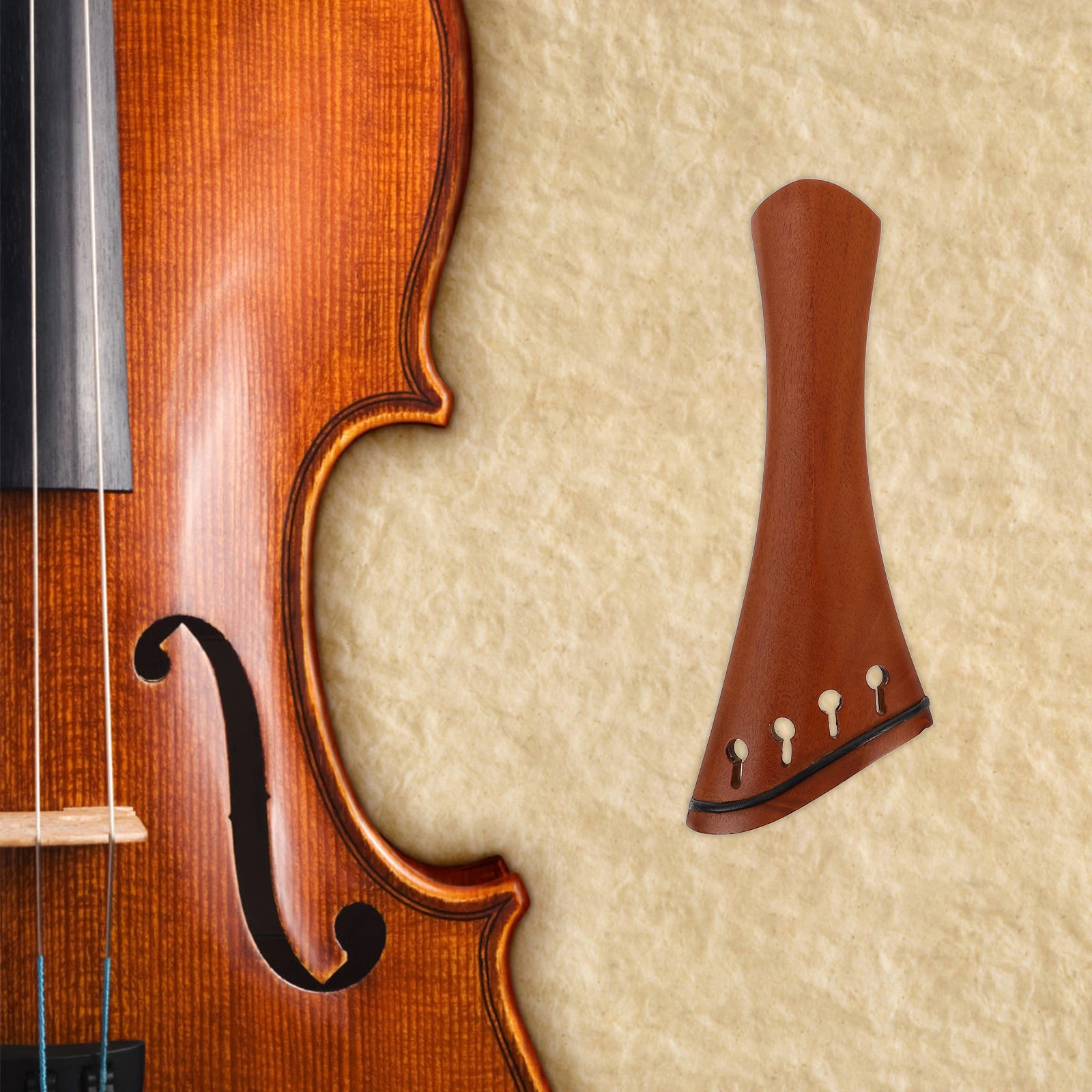 

Violin Tailpiece Chin Rest for Pull-string Board Pegs Accessory Kit Ebony Accessories Adjustable