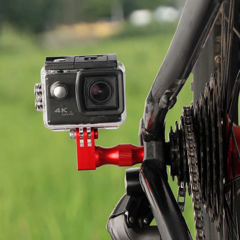 Light Weight Bicycle Wheel Hub Axle Camera Bracket Holder Mountain Bike Three Prong Action Camera Clamp