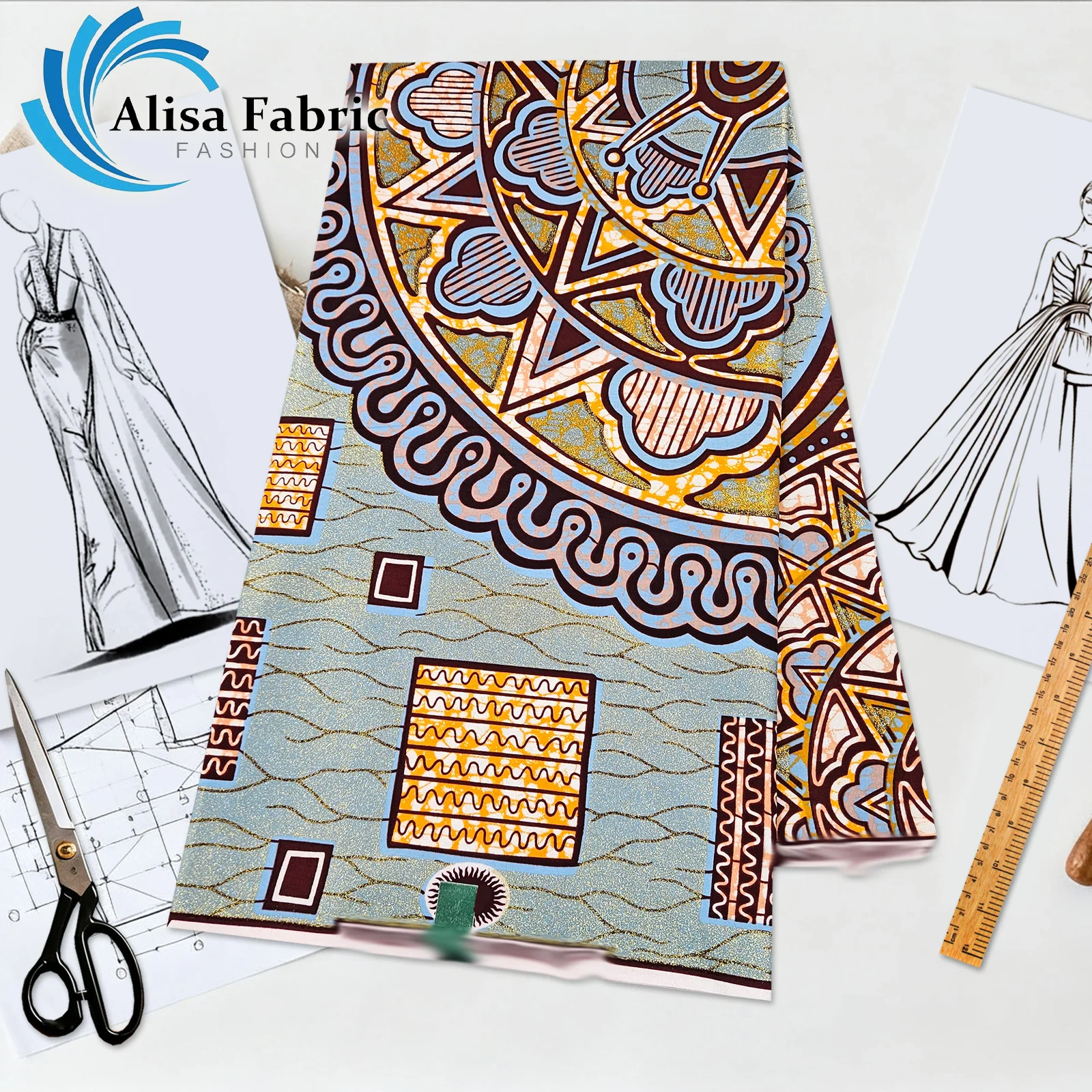 

2025 newest grand super African grand super cotton fabric 6yards veritable guaranteed nigerian fabric for sewing