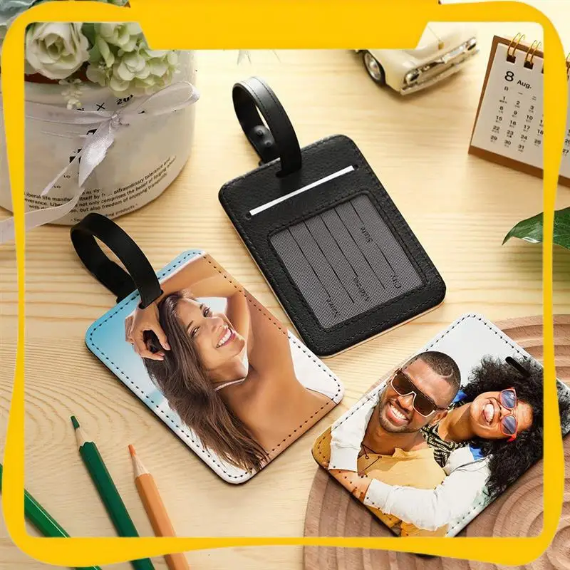 

Sublimation Luggage Tags Blank Suitcase Tags Heat Transfer Bag Tags Business ID Card Holder