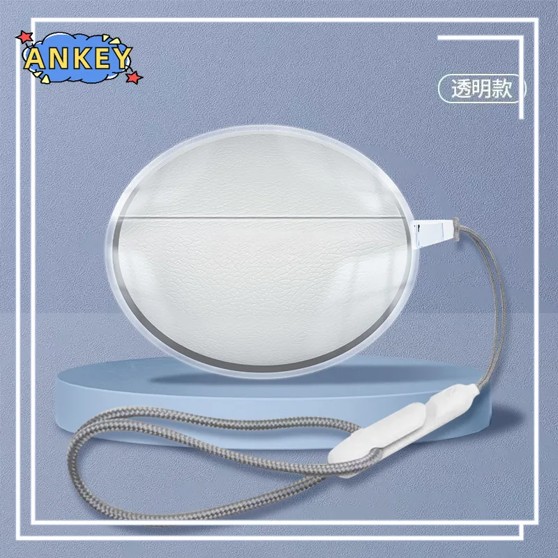 لسماعات Oneplus Buds Pro 3 الشفافة من مادة البولي يوريثان الحراري، غطاء حماية ناعم لسماعات الرأس مع حبل قصير