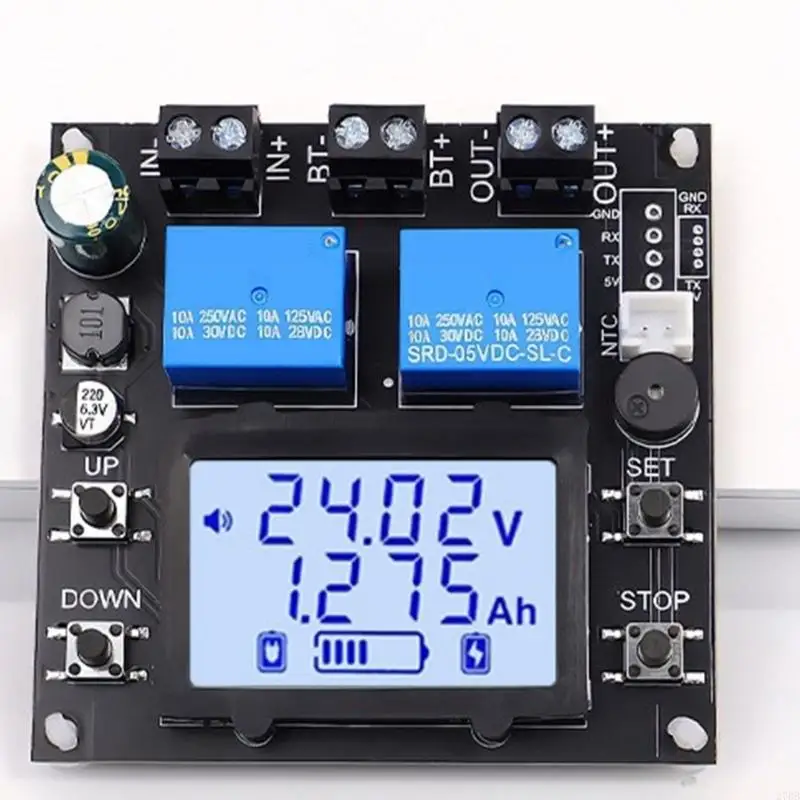 CUMPENTE CUMPO CUNTAGES AUTROMÁTICOS DC10V 110V com relés LCD Display 10A Protections para leads Bateria lítio ácido