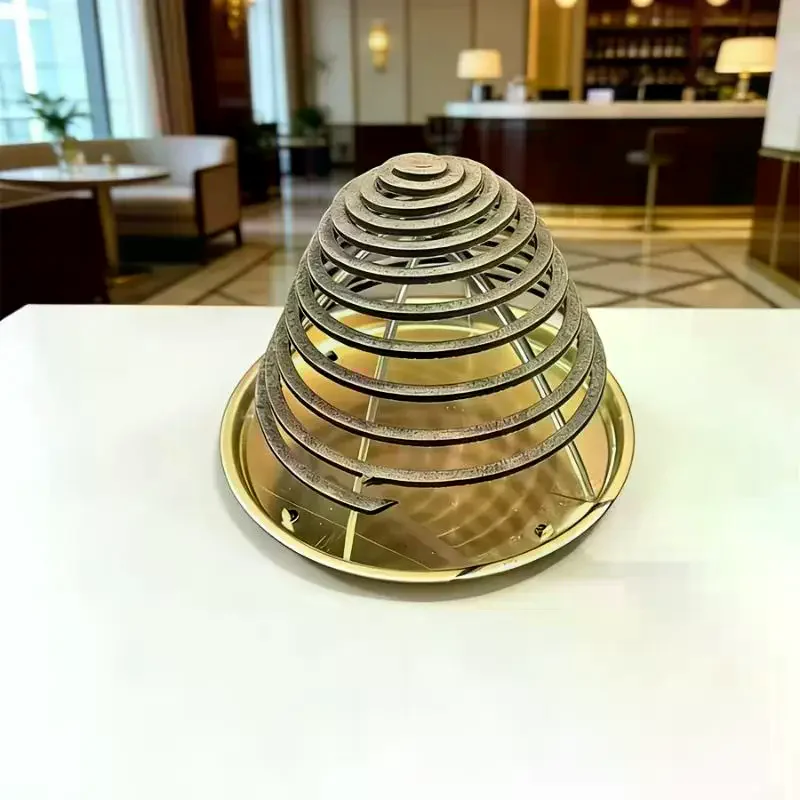 2/5pcs Metal Mosquito Coil Holder With Ash Catcher Tray And Stable Support Frame Perfect For Home Patio Outdoor Camping