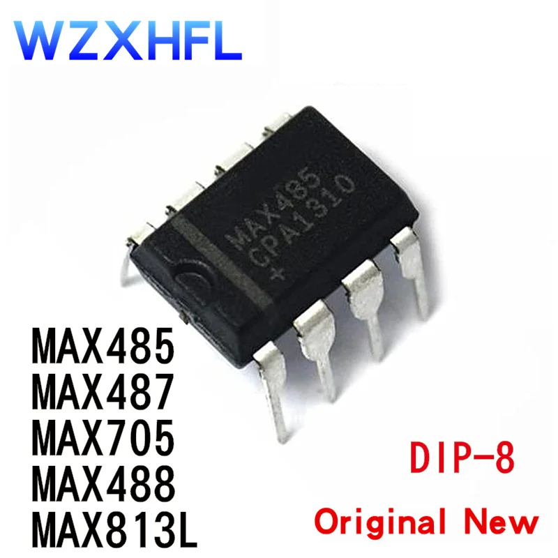 10Pcs New MAX485CPA DIP-8 MAX485 MAX487CPA MAX487EPA MAX487 MAX705CPA MAX705EPA MAX705 MAX488CPA MAX488EPA MAX813LCPA MAX813