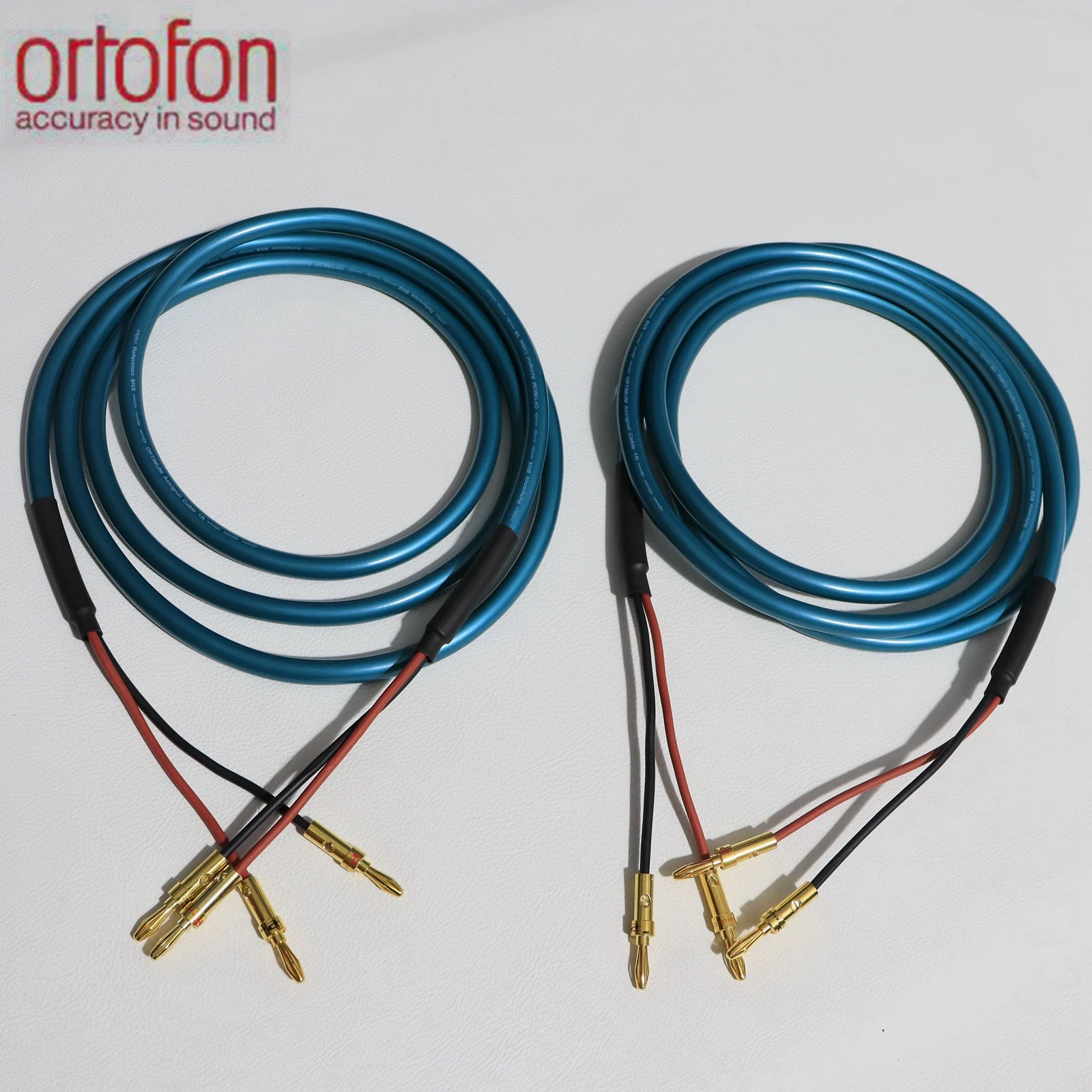 

1 pair Ortofon 8N high purity OCC hifi audio speaker line amplifier connection line tube amp with high-end banana and Y spades