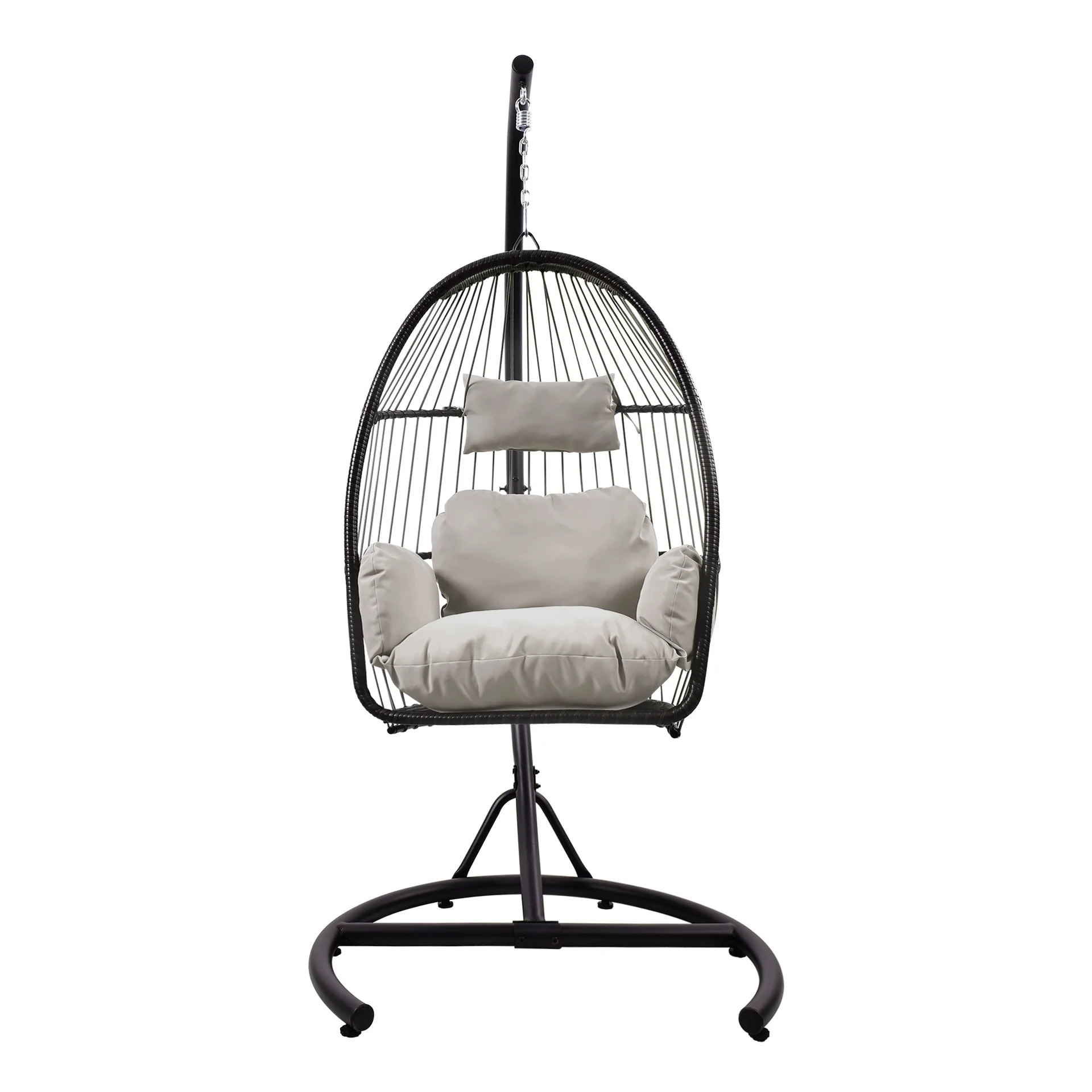 Outdoor leisure wrought iron hanging basket, balcony courtyard swing, bird's nest hanging chair