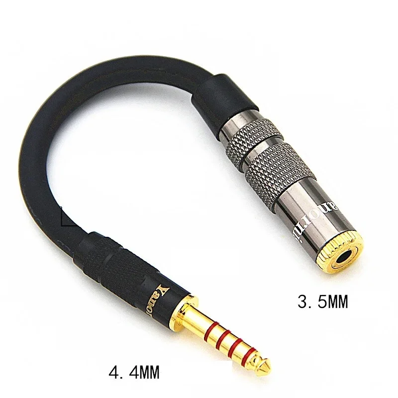 

HIFI 4.4MM Balanced Headphone Adapter Audio Cable 4.4 to 3.5mm 2.5mm 6.35mm XLR 4 Pin Male to Female Angle