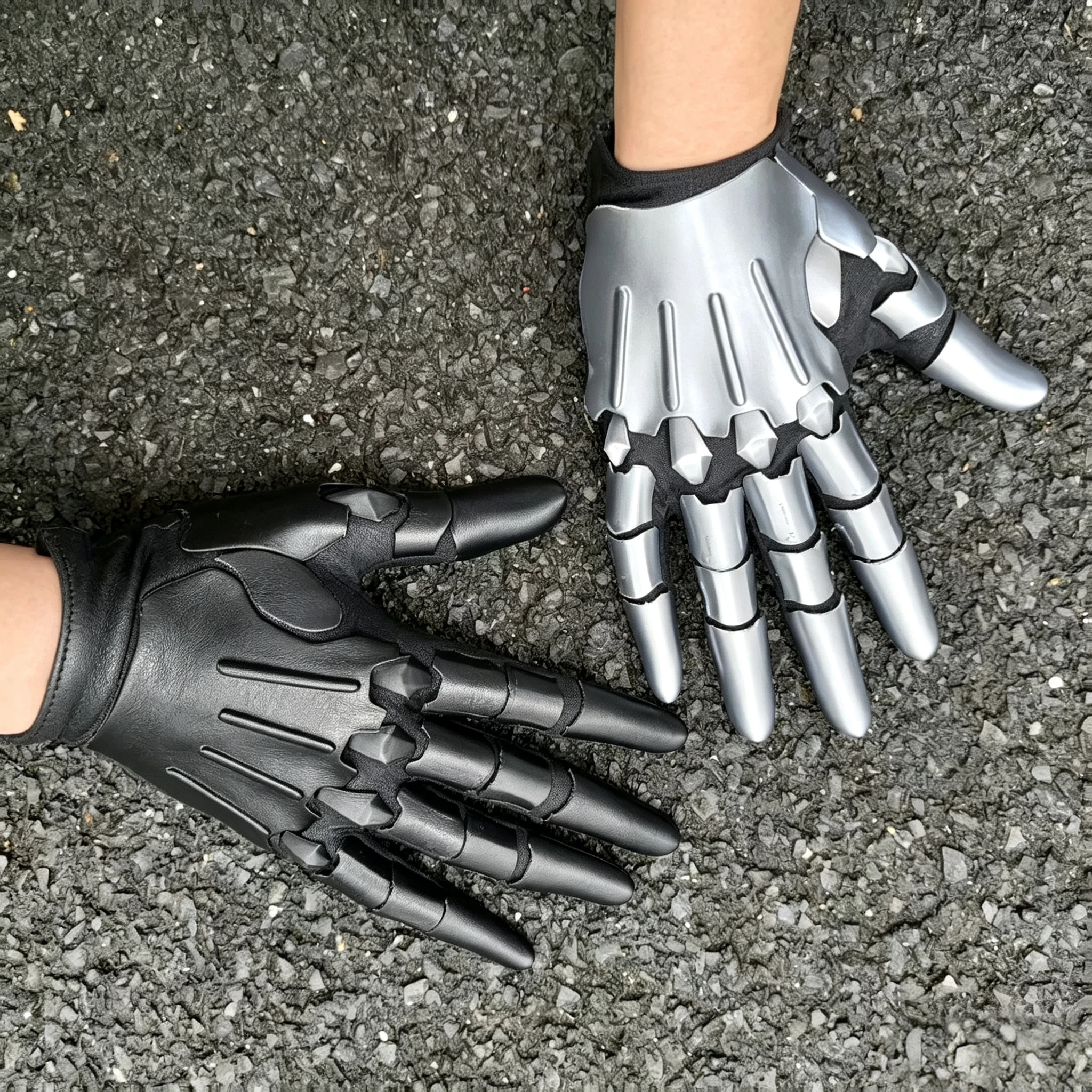 Bionic Multi-Joint Prosthetic Hand Cosplay Prop Game Character Sword Star Punch Glove Functional Style Faux Snake Hand Guard