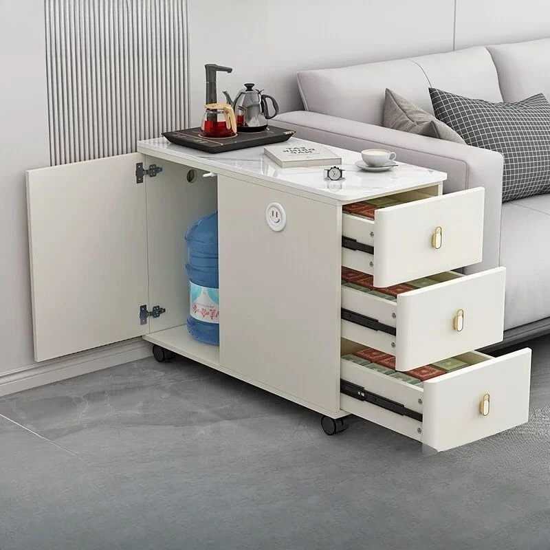 

Sofa side cabinet Side cabinet Slate light luxury edge few Living room Home corner few Simple modern coffee table