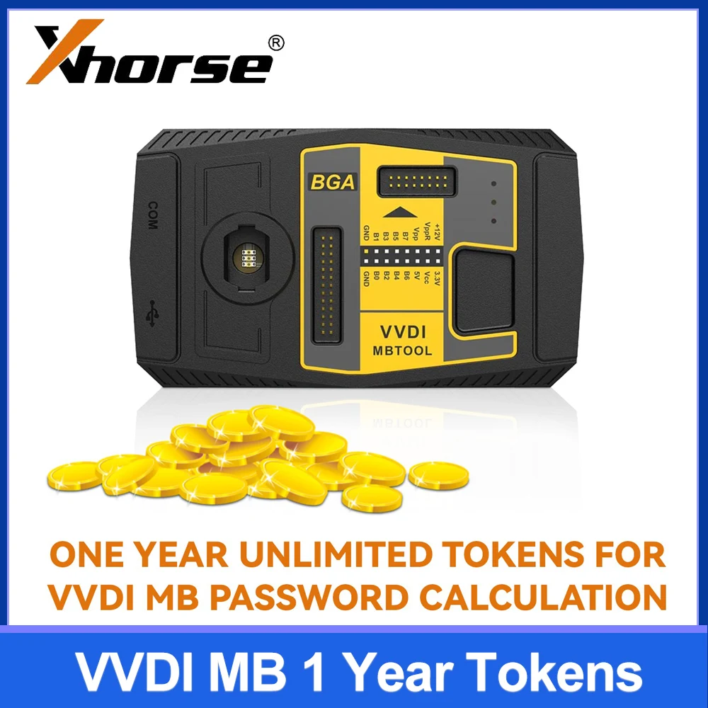 

Unlimited Tokens for Xhorse VVDI MB BGA Tool (One Year) Online Password Calculation