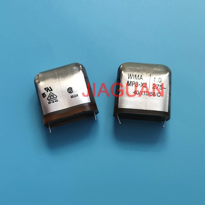 4PCS NEW WIMA MP3-X2 1UF 275VAC PCM27.5 105/275VAC 1U WIMA-MP3-X2 105 275V P27.5MM 1000NF original mp3-x2 series