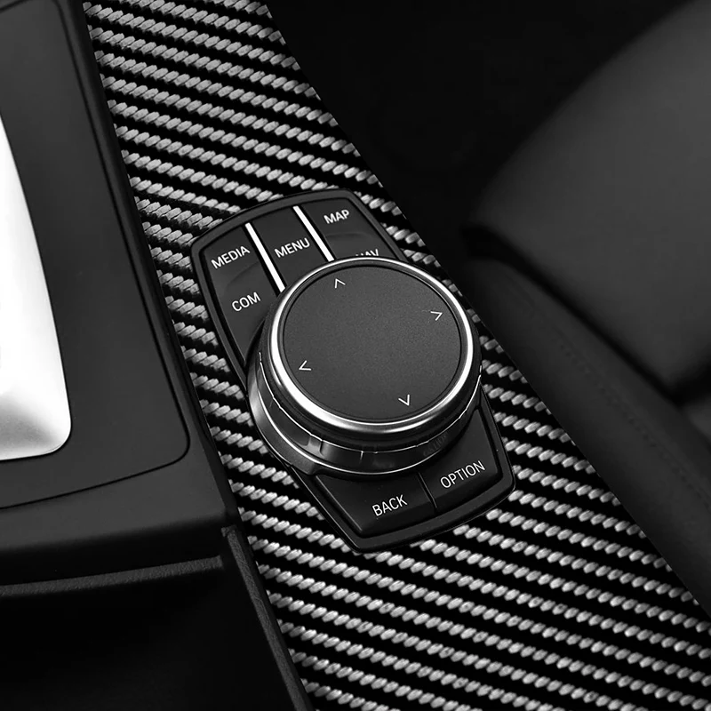 

For BMW 3er F30 F31 F35 3GT F34 4e F32 F33 4er F36 Car Multimedia Panel Sticker Anti Scratch Interior Accessories Carbon Fiber