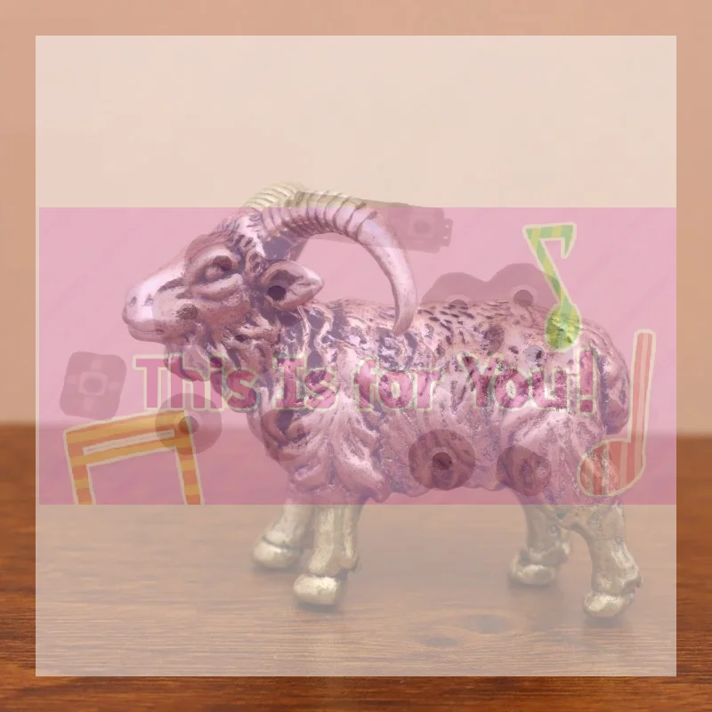 【MA】Bronze Goat Desktop Ornament Brass Copper Sheep Craft Tea Pet Decoration M832 Home Decor Figurine