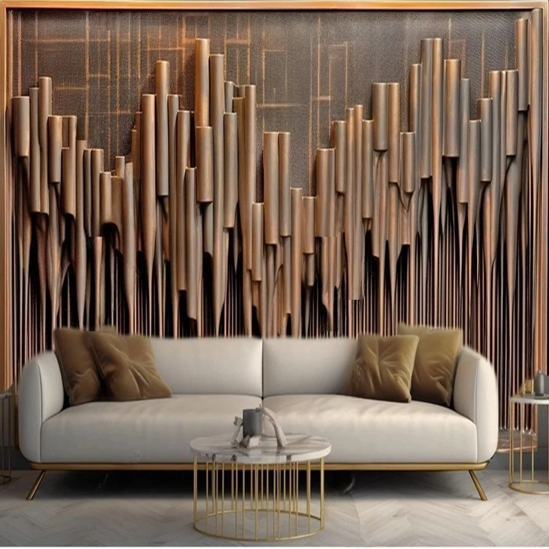 Papier Peint Panoramique Modern Chinese Style Abstract Wallpaper Custom Photo Mural 3D Relief Home Decor Wall Hanging Painting