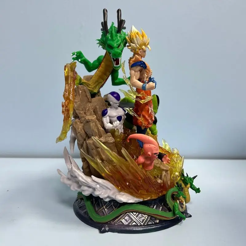 لعبة دراغون بول زد سايان جوكو خلية فريزا بوو مشهد تمثال نموذج تحصيل الشكل محاصر المنتج النهائي لعبة شخصيات الحركة #3