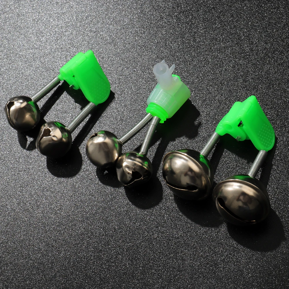5-20Pcs Angeln Biss Alarme Stange Glocken Spitze Clip Snap Ausrüstung Doppel Ring Frühling Pesca Zubehör Kit Set fisch Bites Indikatoren – Detail 9