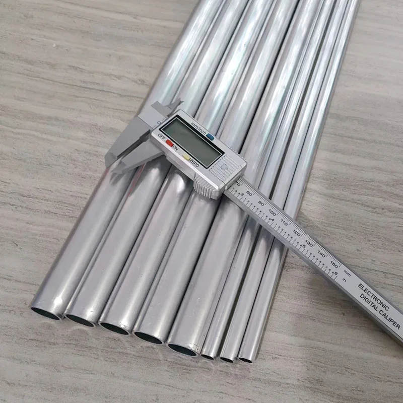 Aluminium Pipe 1mm Thickness 3-30mm OD Straight 240mm 490mm Long Round 6061 Aluminum Alloy Tube