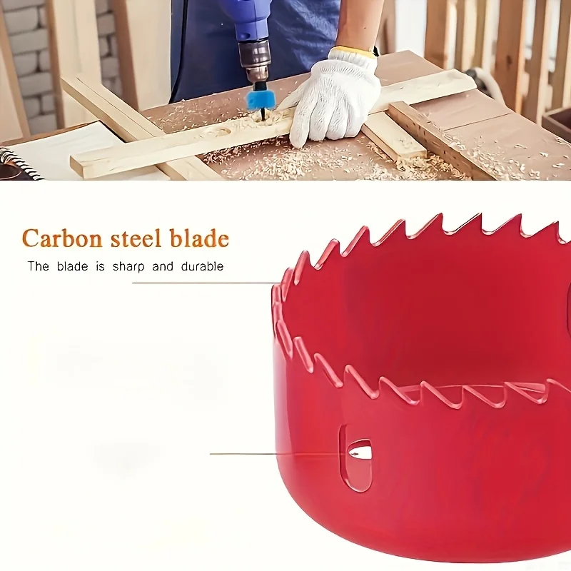 11個/18個/セット 木工用ホールソー ドリルビットセット - 三角シャンク木工用ドリルビット、木材、PVC、石膏ボード用