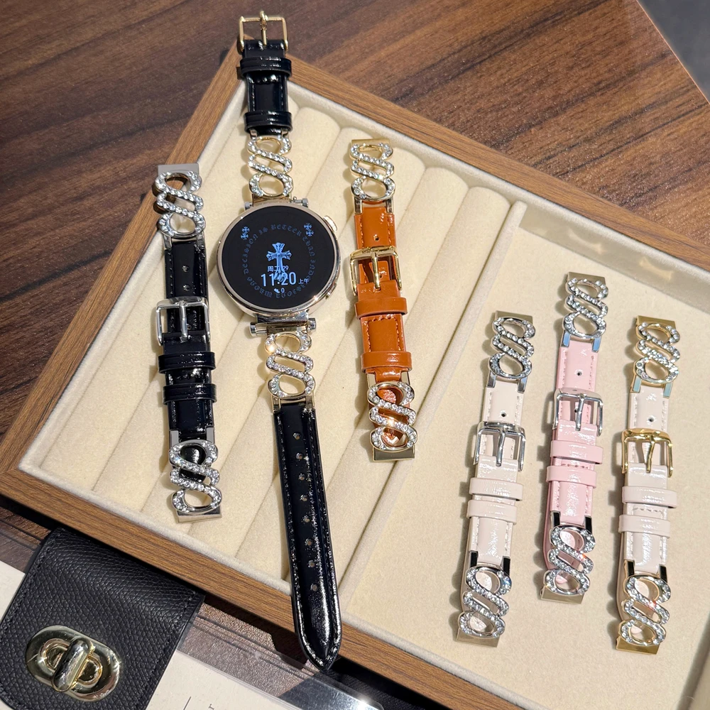 pulseira-de-relogio-de-18mm-para-huawei-watch-gt-4-gt-5-41mm-gt-5-pro-42mm-joias-de-couro-feminino-pulseira-de-substituicao-de-pulseira-de-diamante