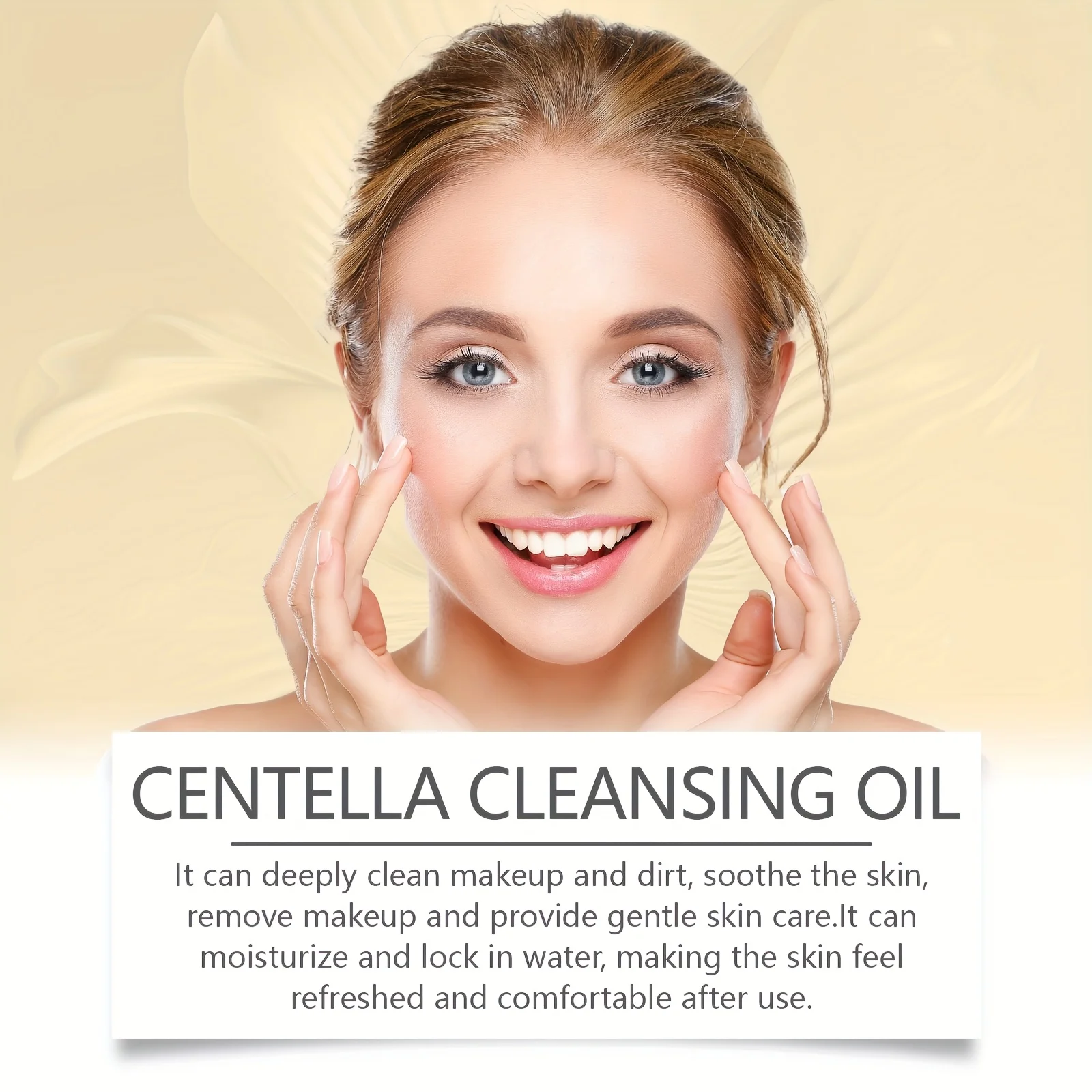 Centella Cleansing Oil 100ml-Gentle Makeup Remover for Face,Lips & Eyes,Refreshing & Lightweight,Makeup Remover Oil for All Type