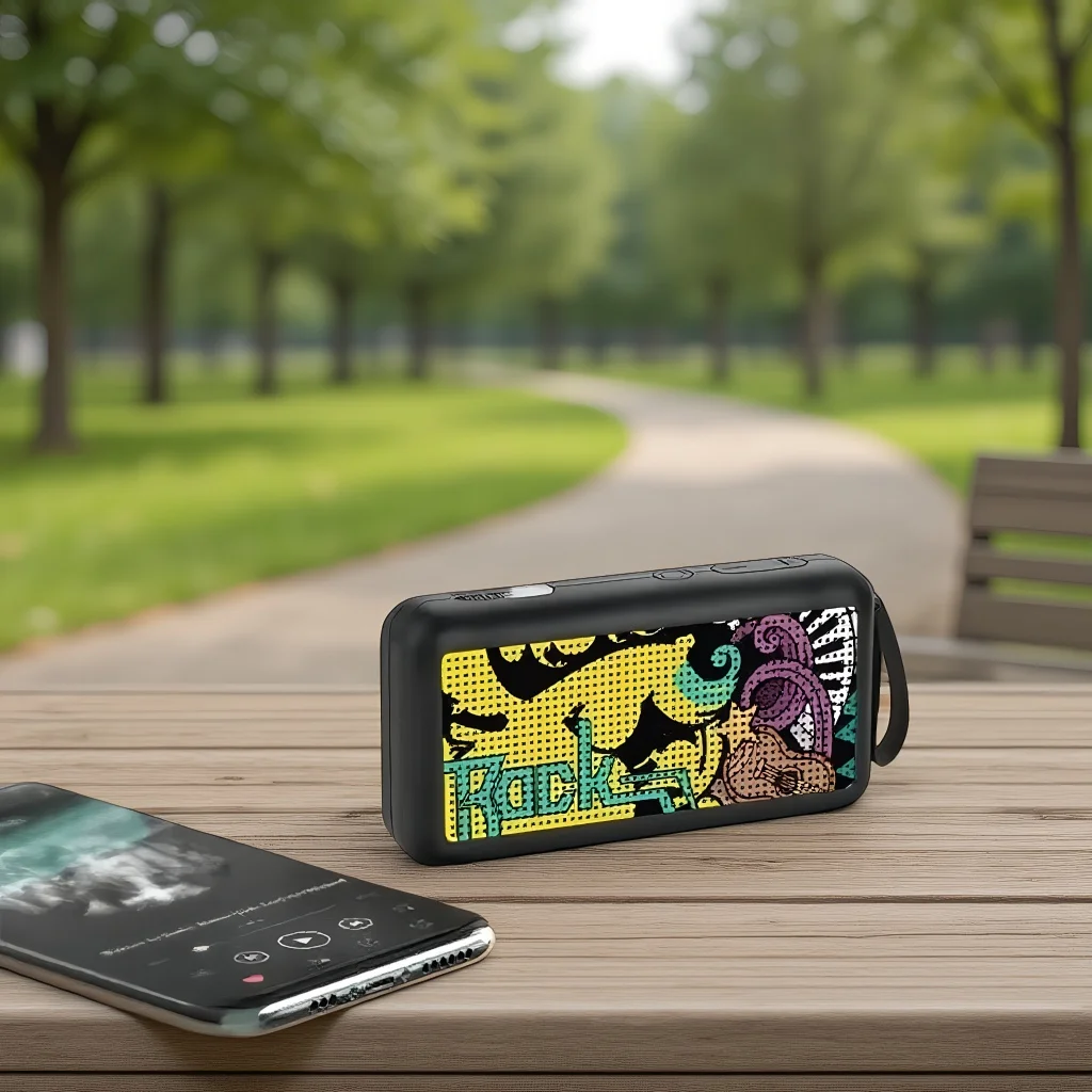 

Mini Wireless Portable Speaker - 5W Column Stereo Music Player with Subwoofer