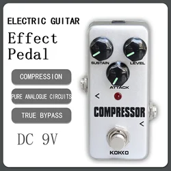 KOKKO FCP-2 Compressor Electric Guitar Effect Pedal Compression Pure Analogue Circuits Effect True Bypass Pedal Guitar Accessory