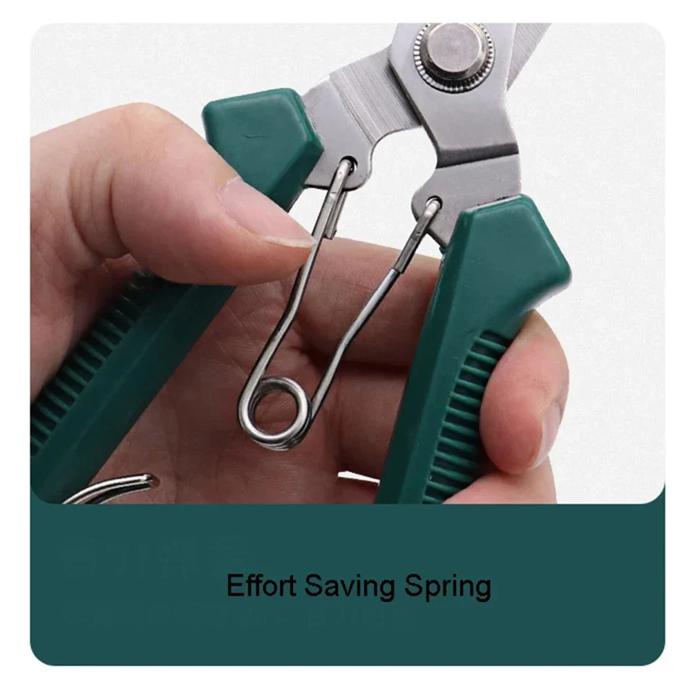 190 مللي متر مستقيم رئيس تشذيب المقصات عدم الانزلاق مقبض الفولاذ المقاوم للصدأ Outils دليل المنزلية بونساي حديقة مقص Pruing القص #5