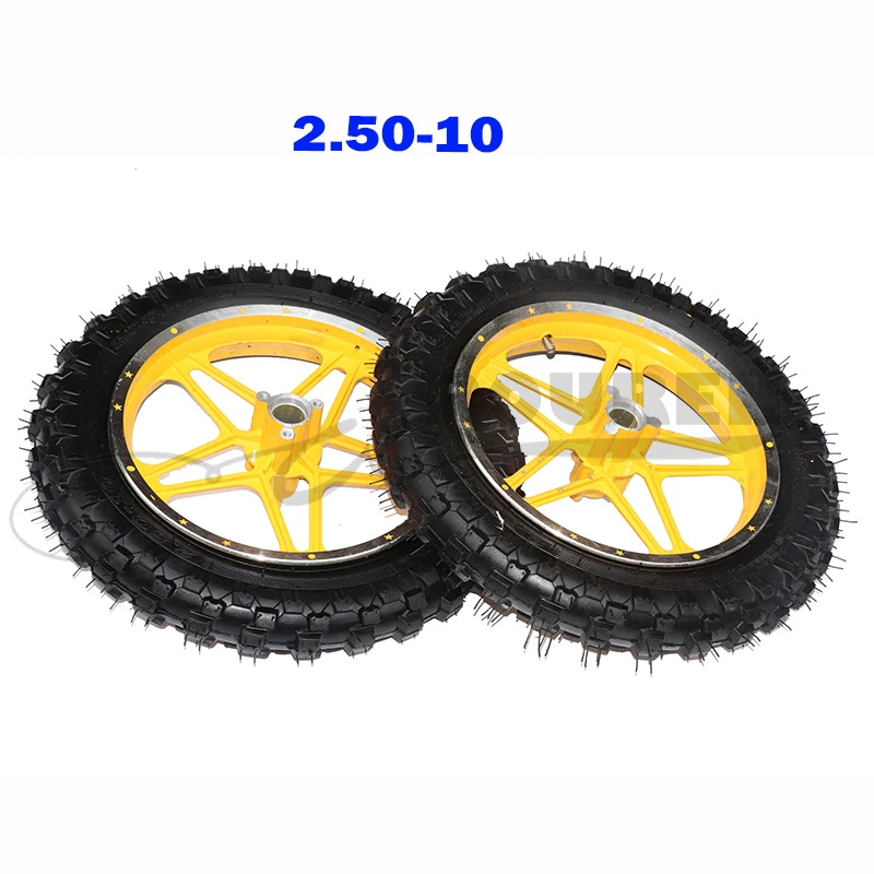 

High Quality Rubber Motorcycle Tyre 2.50-10 Inner Tube Outer Trye,front and Rear Wheel ,wheel Hub