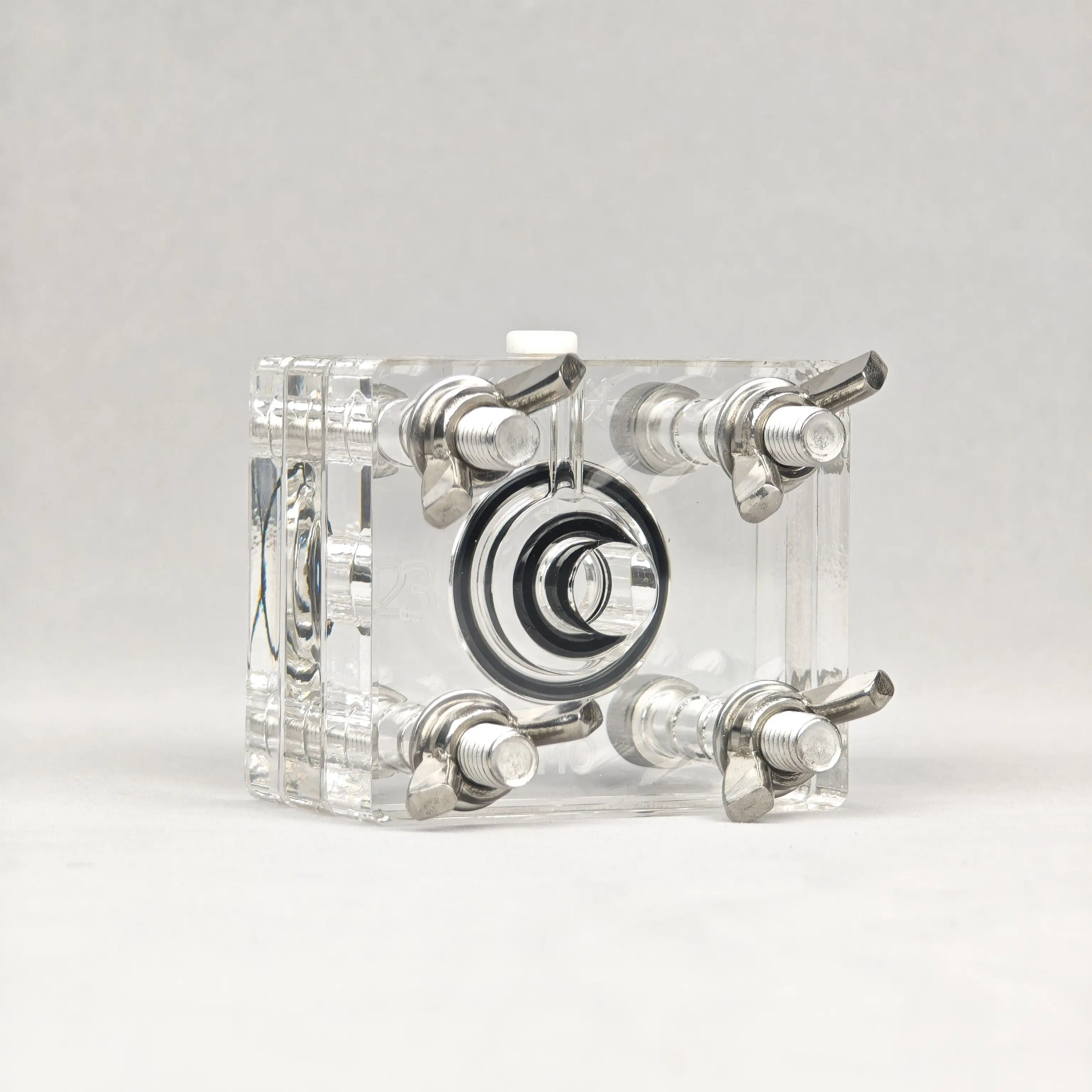 Zinc Air Test Device, Metal Air Transparent Mold, Manual Liquid Addition, Secondary Zinc Air Electrolysis OMS-T