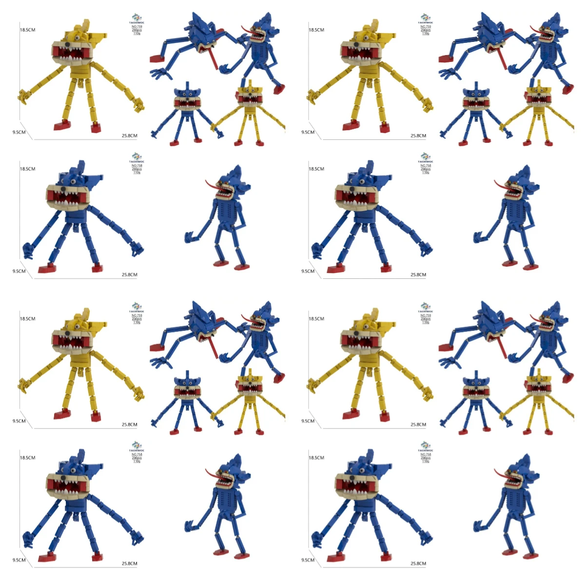 Animated Figure Cartoon Sonices Building Blocks Action Figure Cartoon Toy Bricks Assemble Educational Kid Toys Birthday Gift
